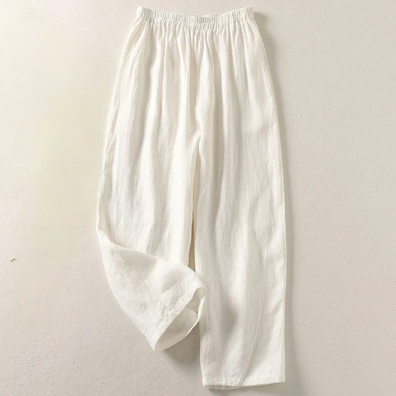 Pantalon Léger En Lin Pour Femme