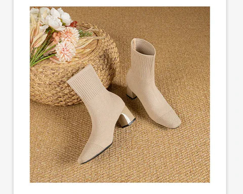 Élégance Tricotée – Bottines