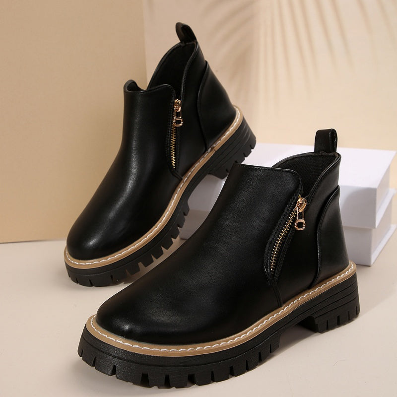 Bottines Alizée Orthopédiques En Cuir