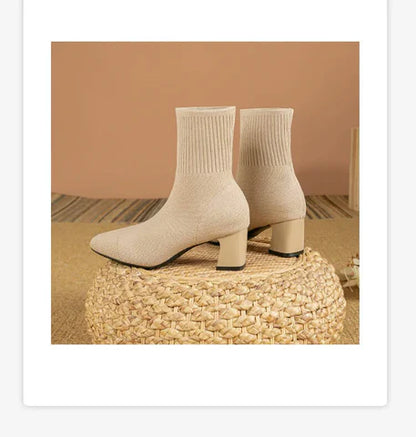 Élégance Tricotée – Bottines