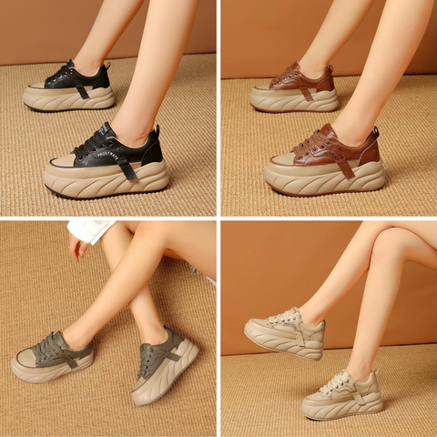 Baskets Alto Orthopédiques En Cuir