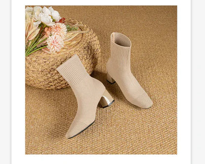 Élégance Tricotée – Bottines