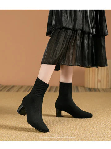 Élégance Tricotée – Bottines