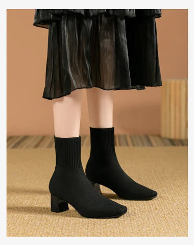Élégance Tricotée – Bottines