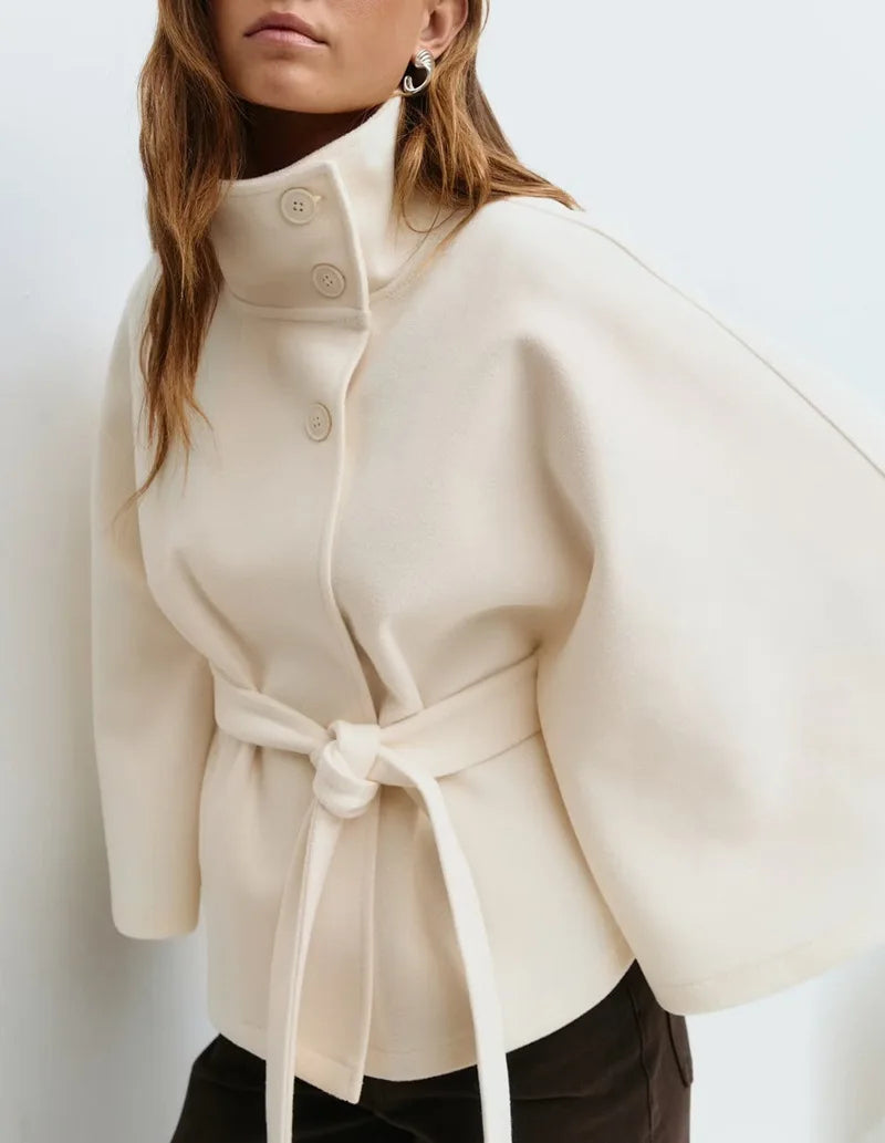 Manteau Amirah À Col Montant