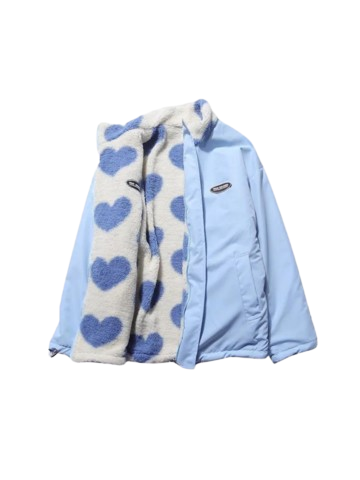 Veste Valentine Double-Face Chaude & Oversize