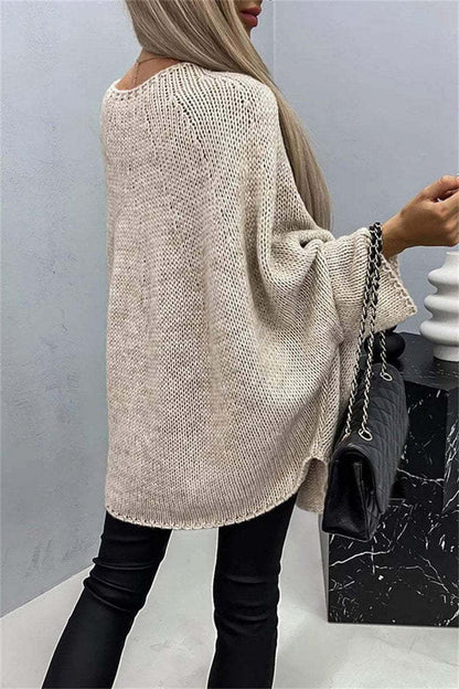 Mathilde | Pull Oversize en Maille pour un Hiver Chic et Élégance Décontractée