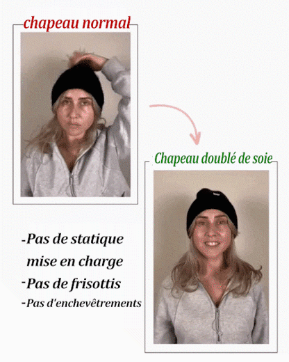 Bonnet Doublé En Satin Ultra Chaud