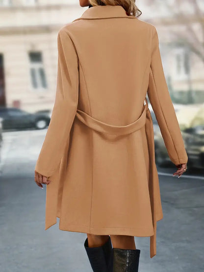 Manteau Helsinki Élégant Avec Double Boutonnage