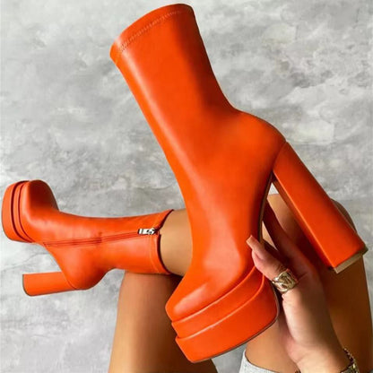 Summit Luxe™ | Bottines Femme Élégance et Confort avec Plateforme
