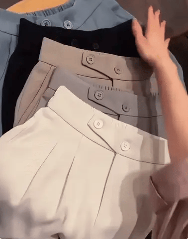 Pantalon Large à Taille Haute