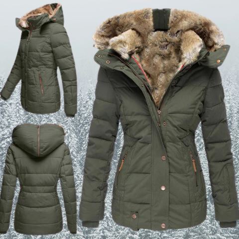 Manteau Elysia En Fourrure Décontracté Avec Capuche