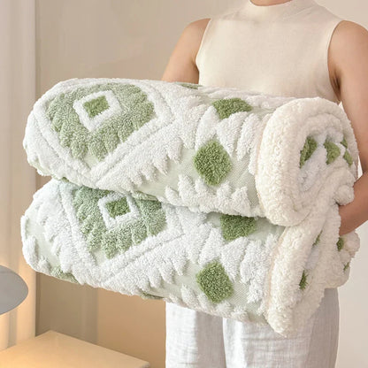 Plaid Nordique Texturé Douillet