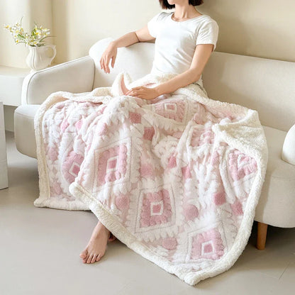 Plaid Nordique Texturé Douillet