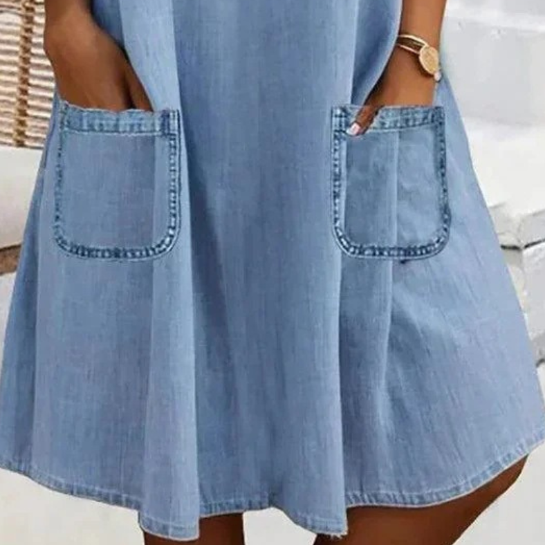 Robe En Jean Avec Poches Latérales