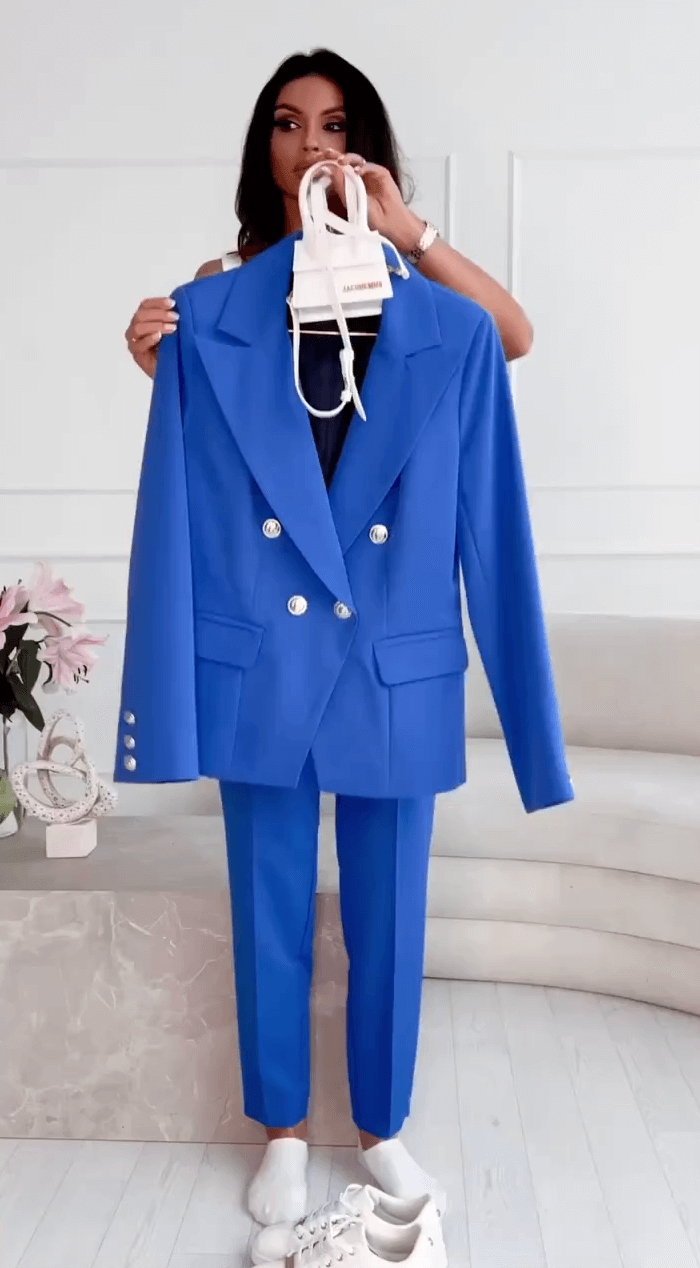 Tailleur Élégant Avec Veste & Pantalon