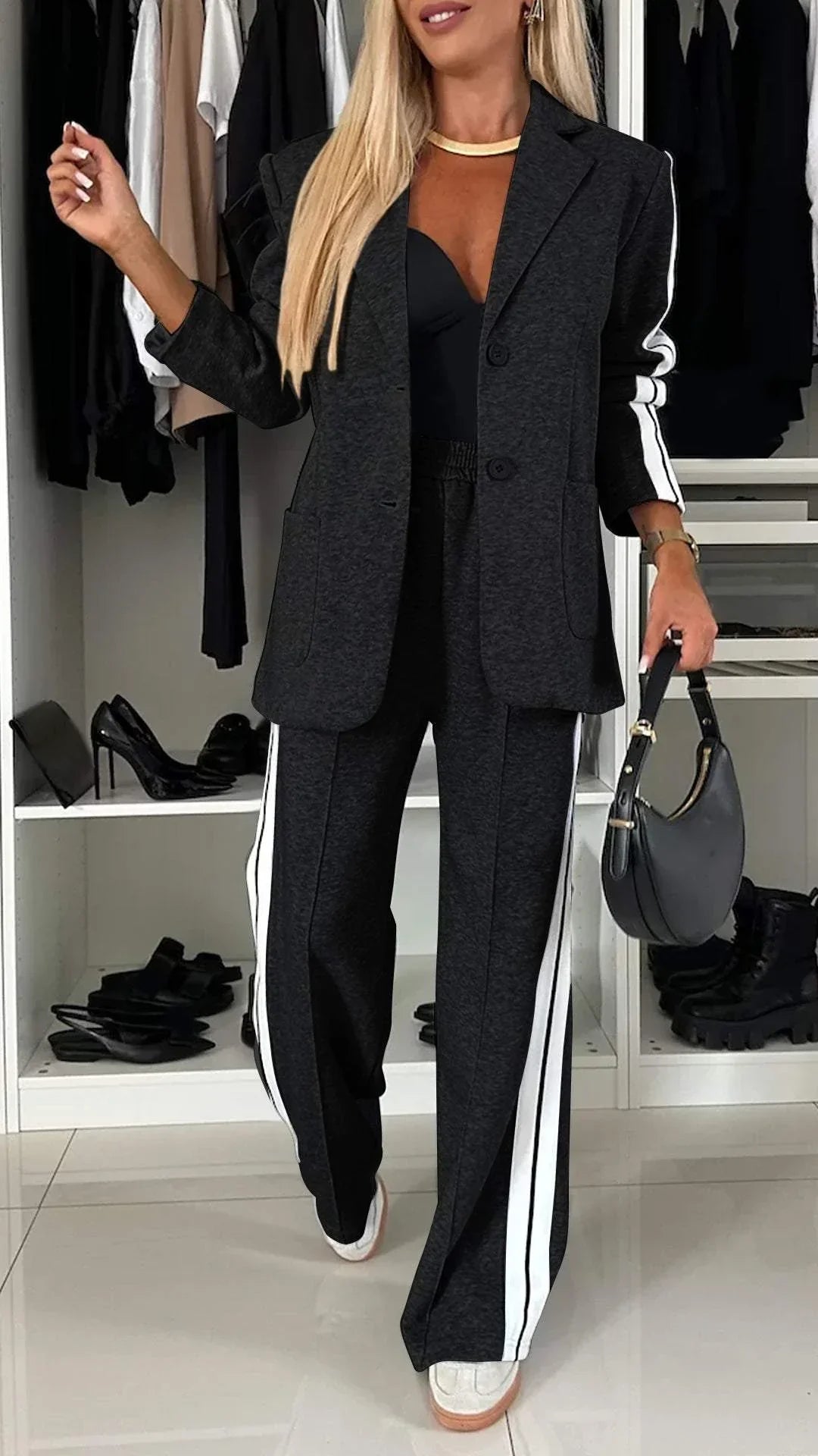 Ensemble Deux Lignes Casual & Élégant