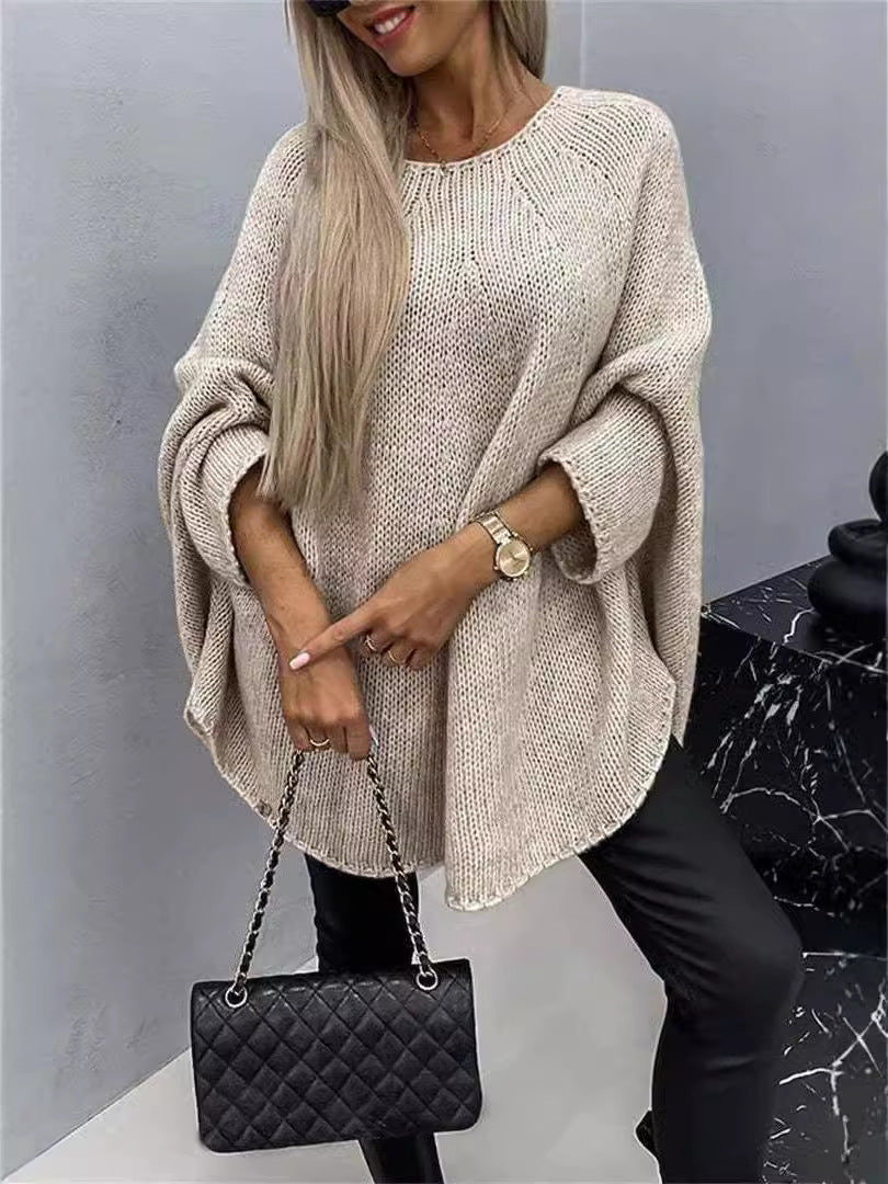 Mathilde | Pull Oversize en Maille pour un Hiver Chic et Élégance Décontractée