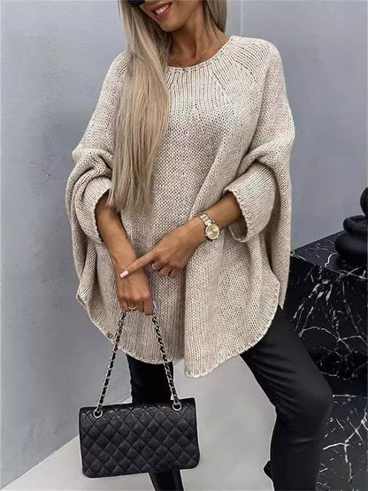 Mathilde | Pull Oversize en Maille pour un Hiver Chic et Élégance Décontractée