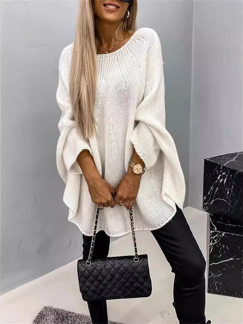 Mathilde | Pull Oversize en Maille pour un Hiver Chic et Élégance Décontractée