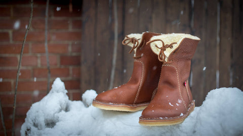 Bottes Imperméables En Cuir Polaire Avec Doublure En Laine