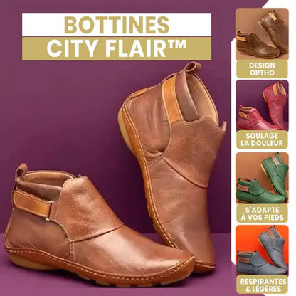 City Flair™ | Bottines Élégantes et Confortables