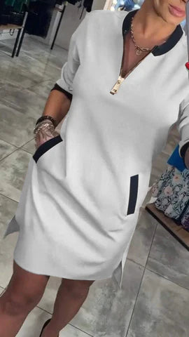 Robe Serena Mi-Longue Avec Poches