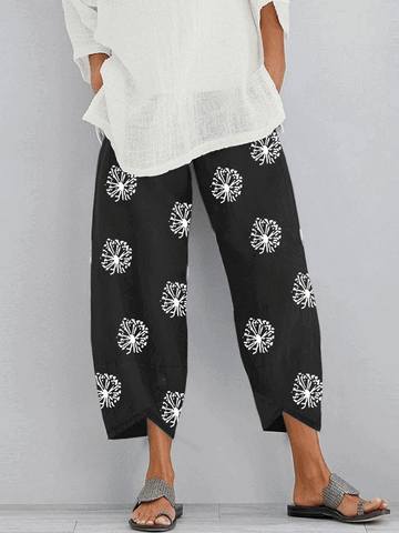 Pantalon Court Bohème Décontracté