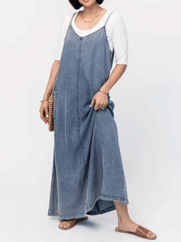 Robe Légère & Longue En Jean