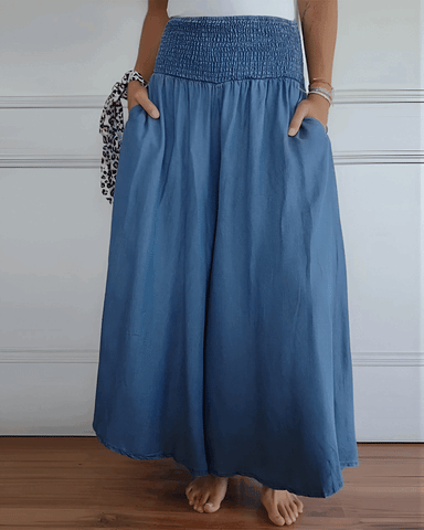 Jupe Pantalon Confortable Avec Taille Élastiquée