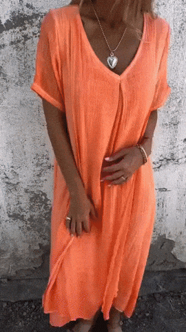 Robe Malaga Élégante En Coton Et En Lin
