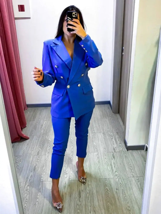 Tailleur Élégant Avec Veste & Pantalon