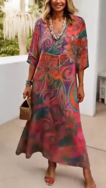 Robe Florale Arovia Longue & Légère
