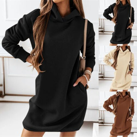 Robe Tessia Chaude Avec Capuche et Poches