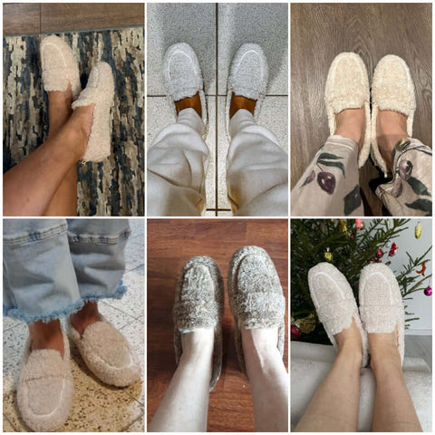 Mocassins Arielle Pelucheux Avec Semelle Antidérapante